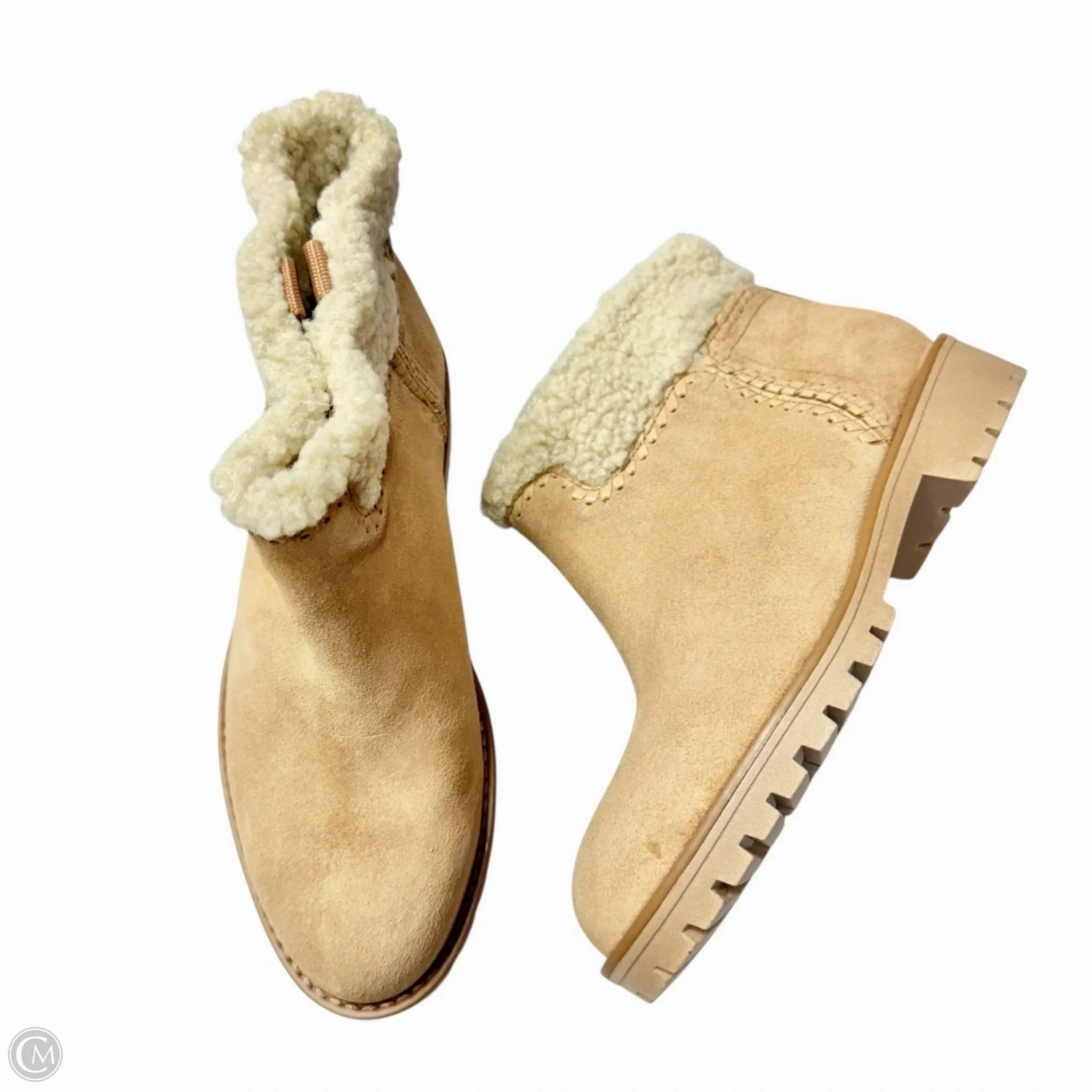 Comfortable Touch Cushioned Step Urban Traveler Boots Ankle Flats By Jack Rogers In Tan, Size: 6