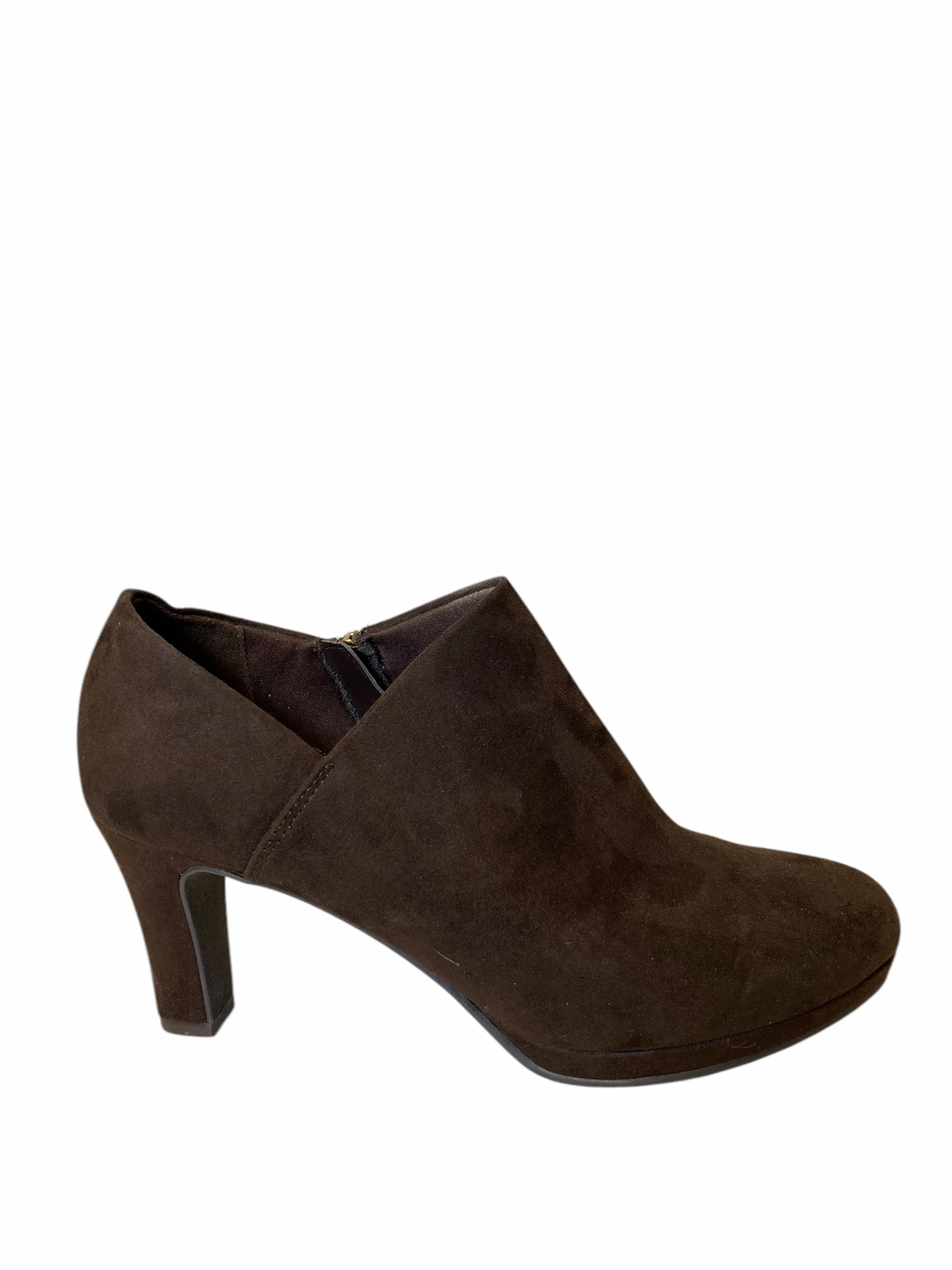 Shoes Heels Block By Xappeal In Brown, Size: 9 Go Anywhere Suede