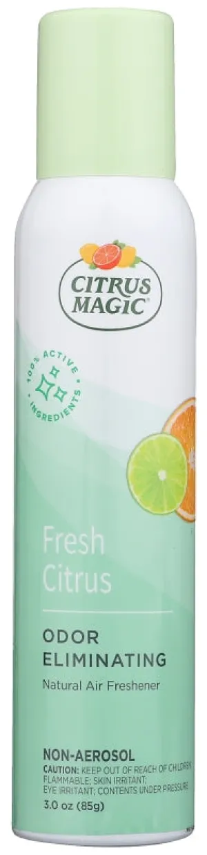 Citrus Magic 612172867 Air Freshener, 3 oz Bottle, Tropical Citrus Blend :EA: QUANTITY: 6