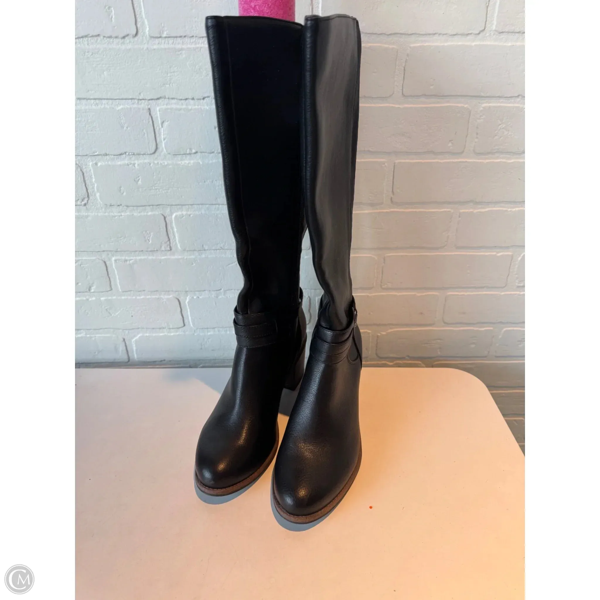 Ankle Support Perfect Silhouette Boots Knee Heels By Sonoma In Black, Size: 10
