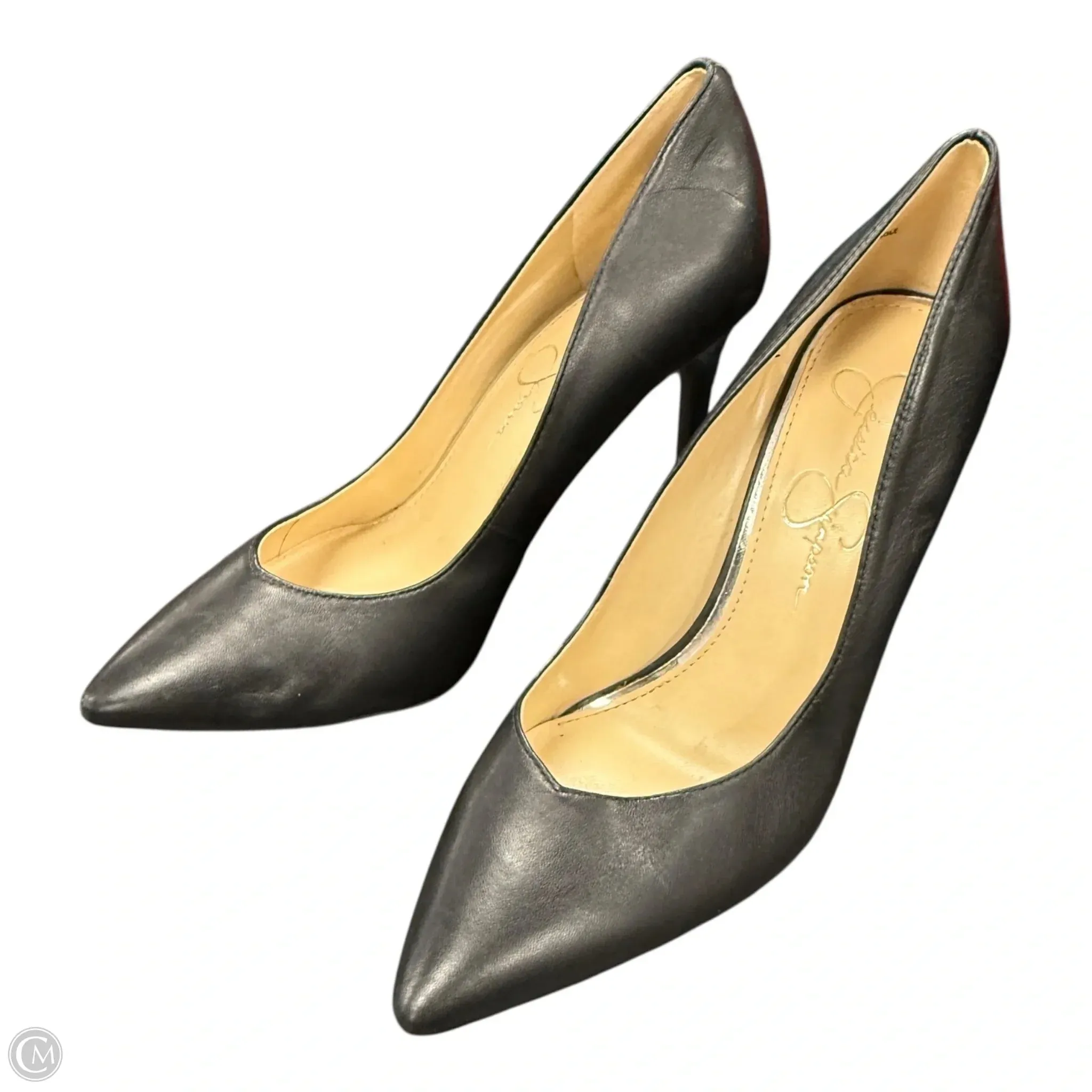 Decorative High Heels Shoes Heels Stiletto By Jessica Simpson In Black, Size: 8.5