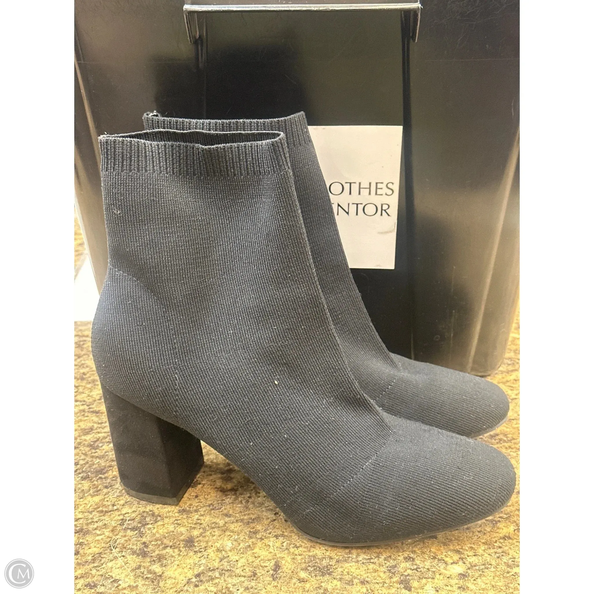 Boots Mid-calf Heels By Clothes Mentor In Black, Size: 12 Chic Daily Style
