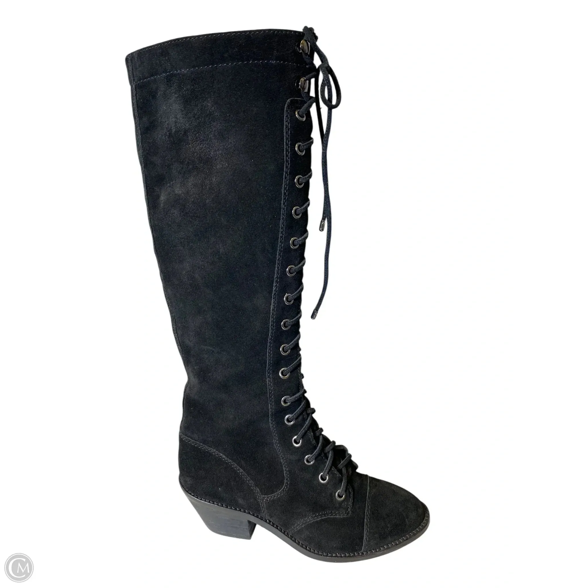 Boots Knee Flats By Gianni Bini In Black, Size: 7 All Season Style Fashion Must-Have
