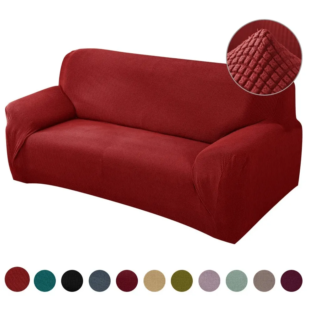 Classic Knitted Pattern Full Sofa Cover