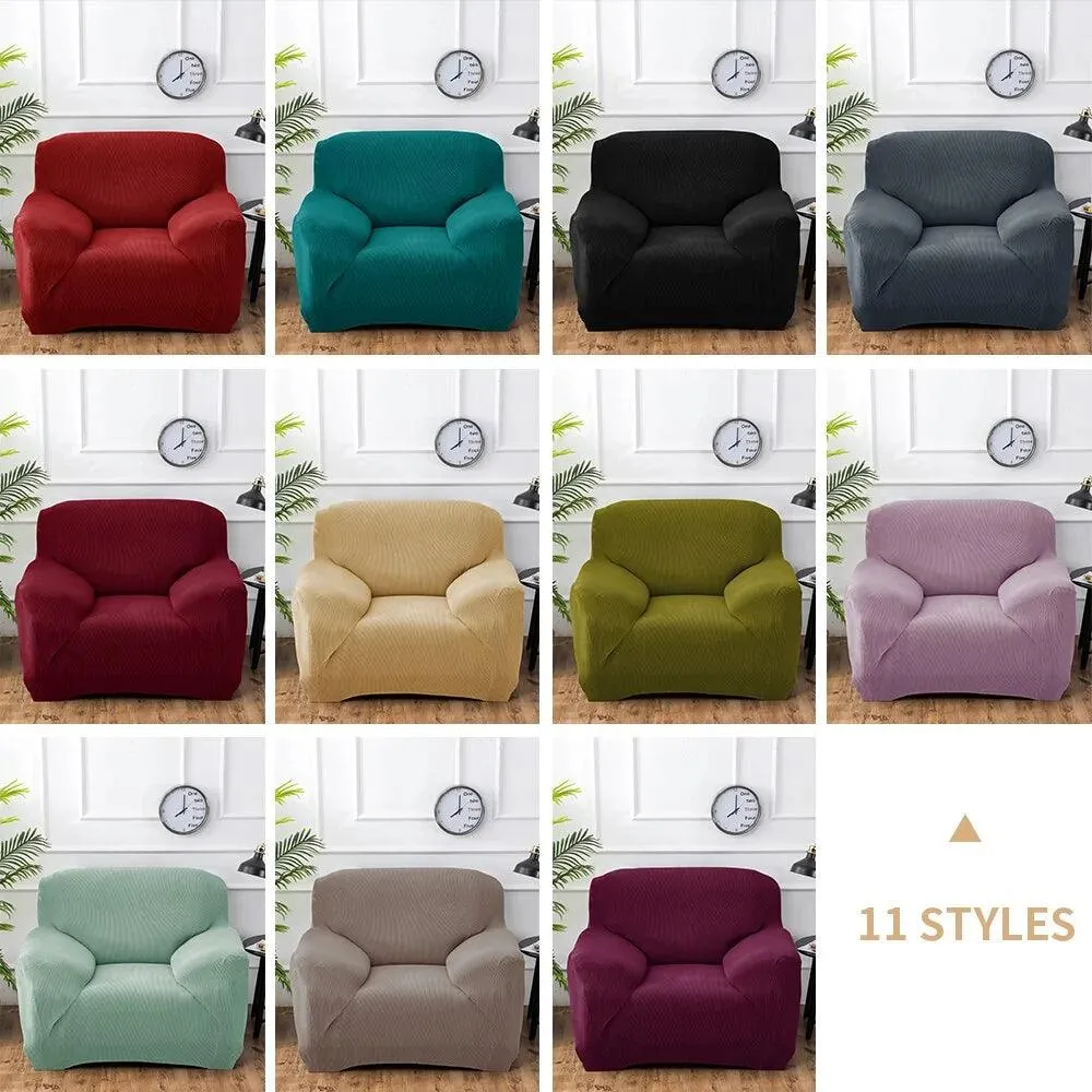 Classic Knitted Pattern Full Sofa Cover