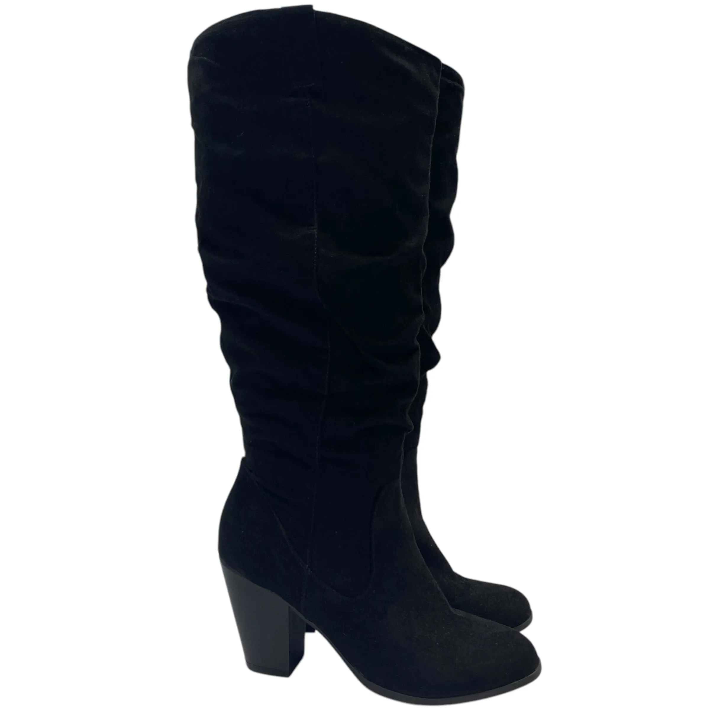 Boots Mid-calf Heels By Rampage In Black, Size: 6.5 Season Outfit