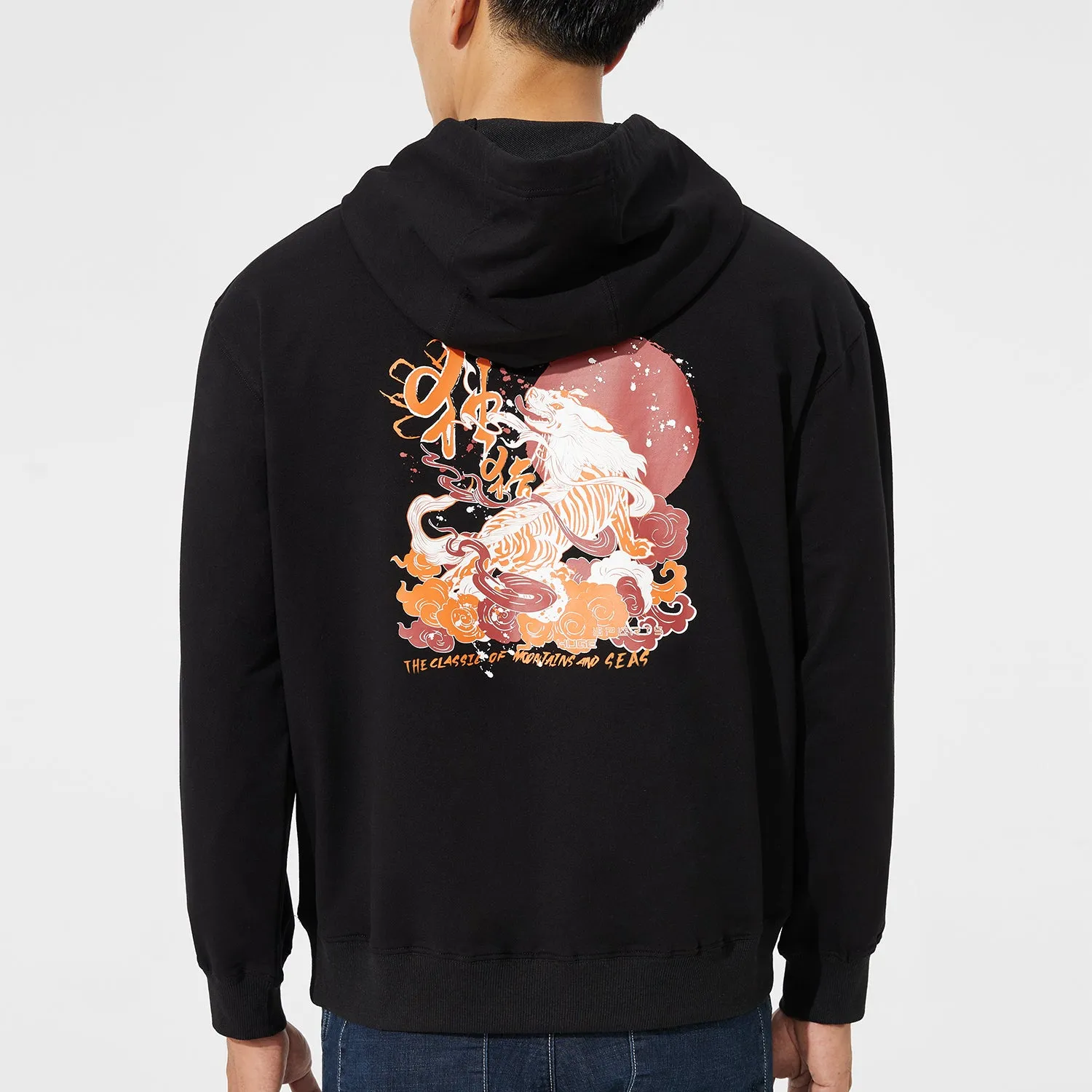 Classic Revival Hoodie - The Classic of Mountains and Seas series Black Duyu