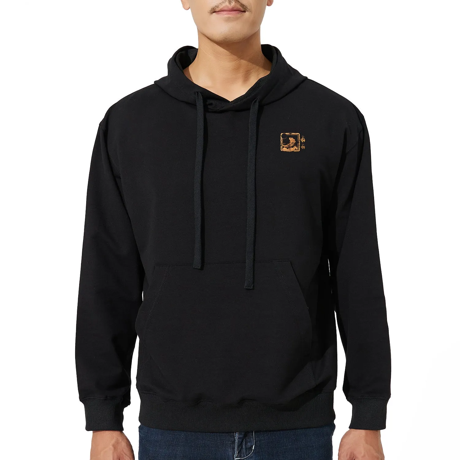 Classic Revival Hoodie - The Classic of Mountains and Seas series Black Duyu