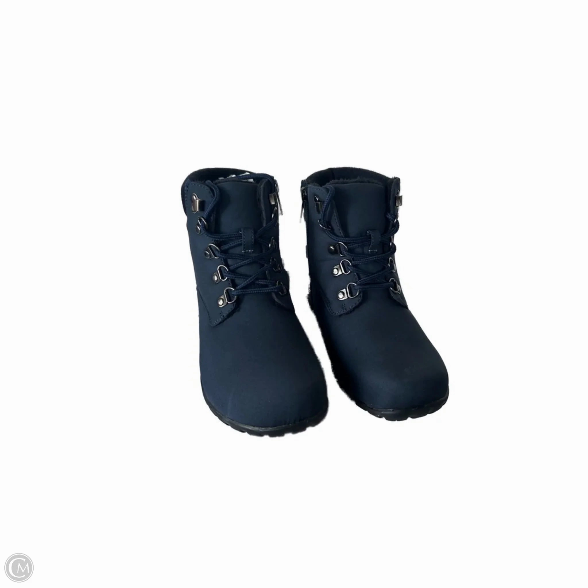 Boots Ankle Flats By Clothes Mentor In Blue, Size: 7 Quality Wear