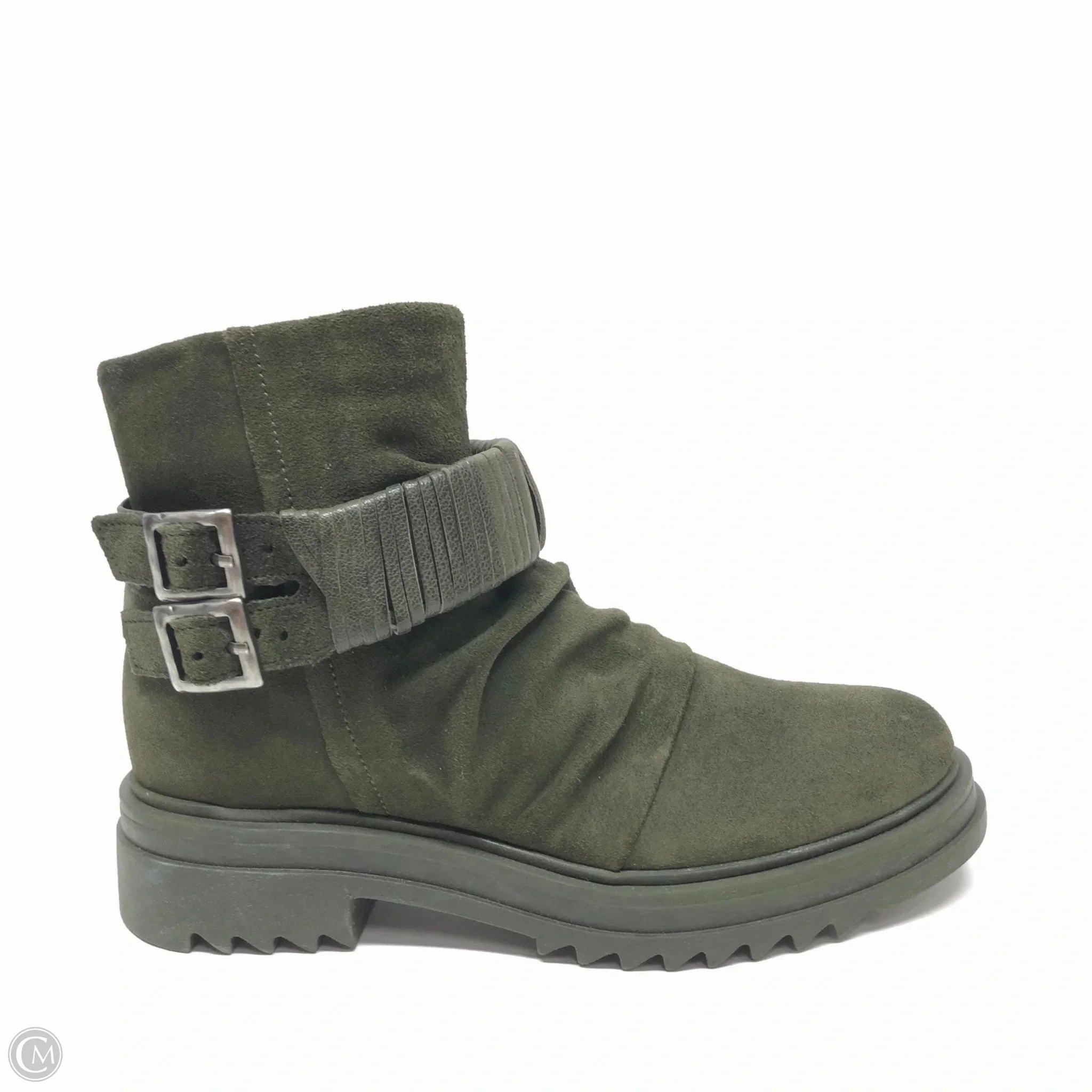 Strong Mood Boots Ankle Flats By Miz Mooz In Green, Size: 6
