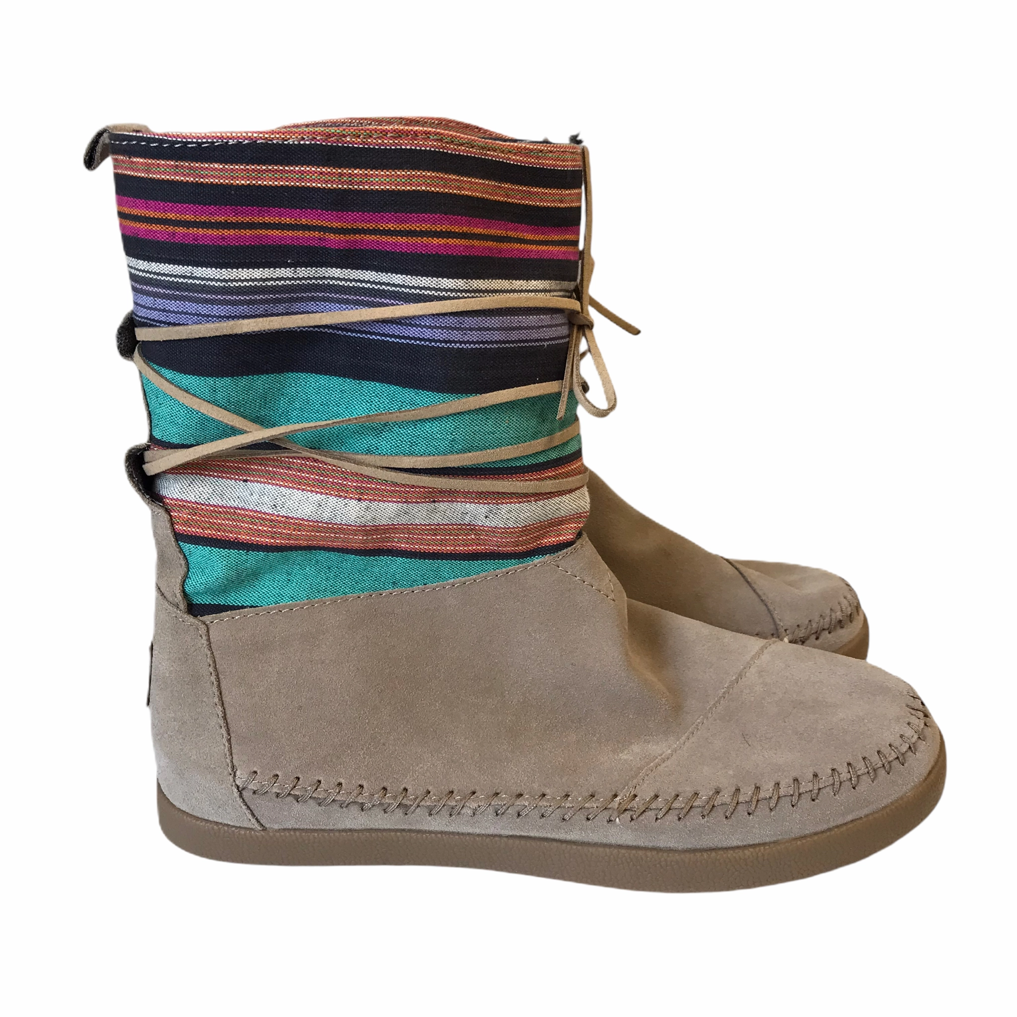 Thermal Core Morning Walk day trip Boots Ankle Flats By Toms In Tan, Size: 8
