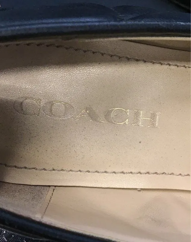 Coach Women's Black Loafer Flats - Size 8B