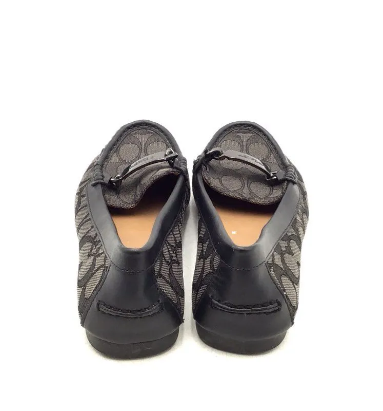 Coach Women's Olive A01918 Brown Signature Print Slip-On Loafer Flats - Sz 7.5 B
