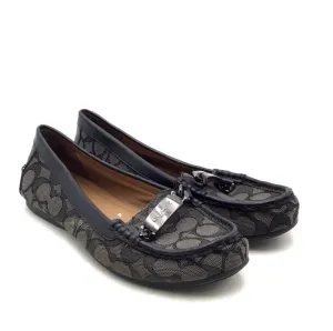 Coach Women's Olive A01918 Brown Signature Print Slip-On Loafer Flats - Sz 7.5 B