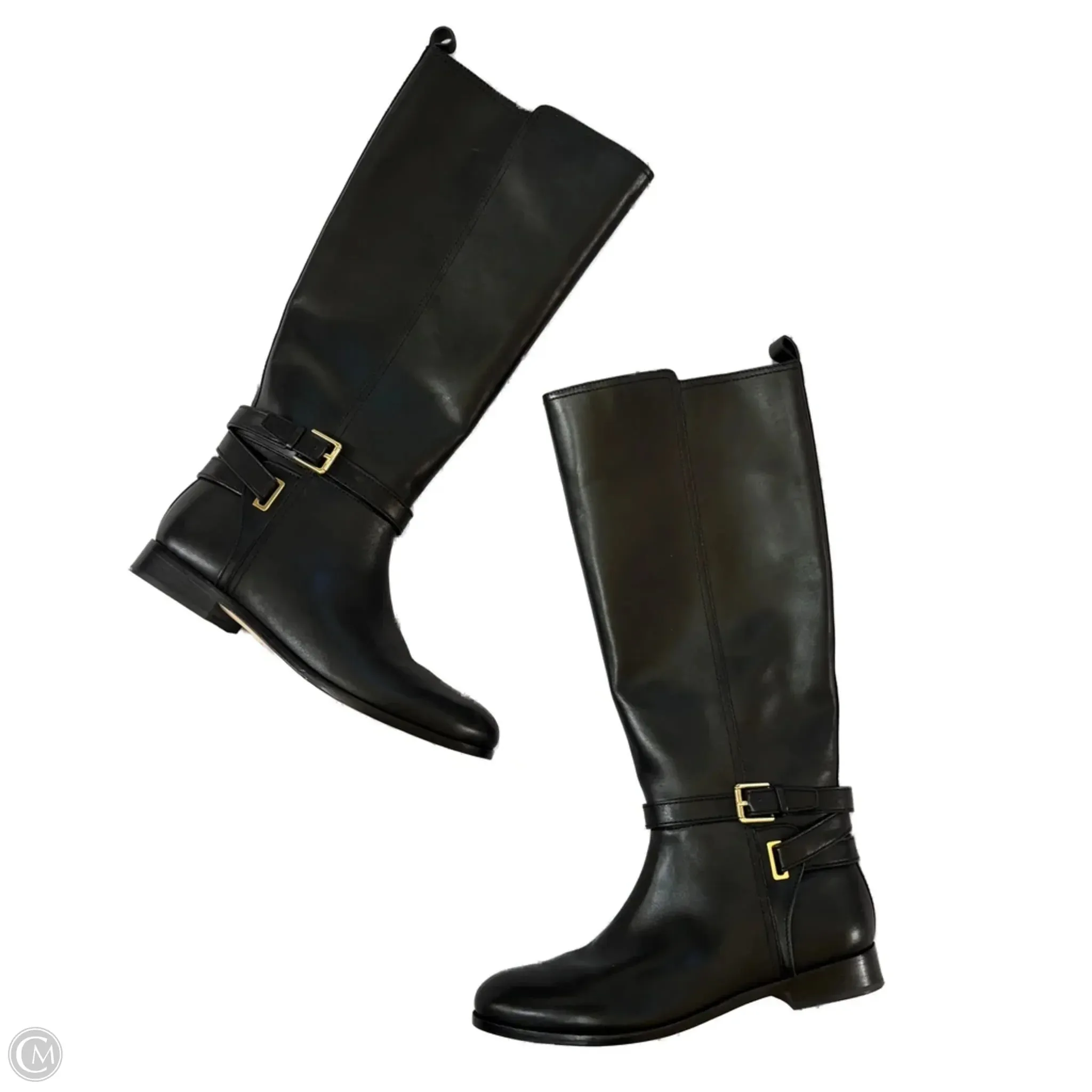 Timeless Style Boots Cold-Weather Ready Boots Boots Knee Flats By Lauren By Ralph Lauren In Black, Size: 9