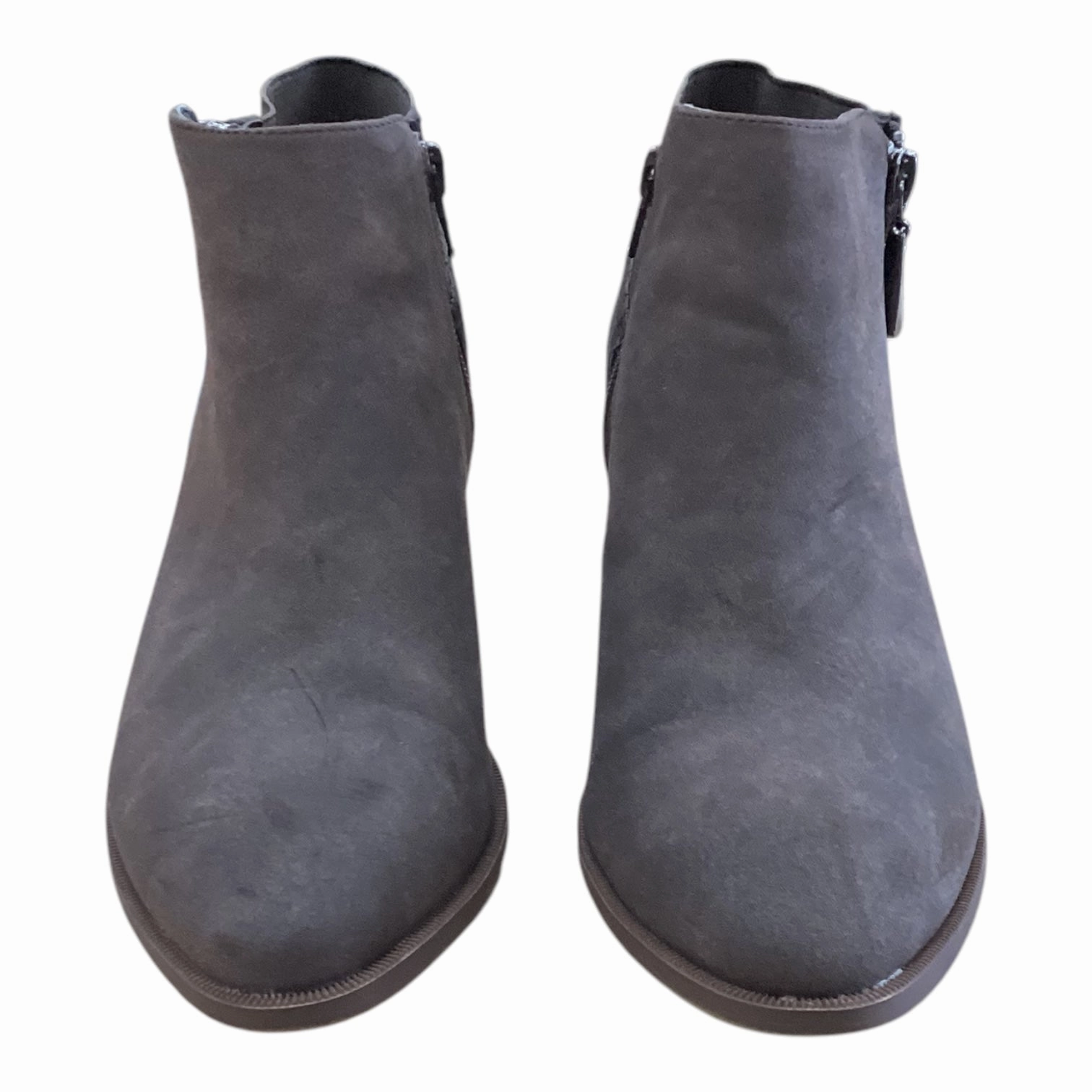 Boots Ankle Heels By Simply Vera In Brown, Size:10 City Street Grippy Outsole Mountain Hike