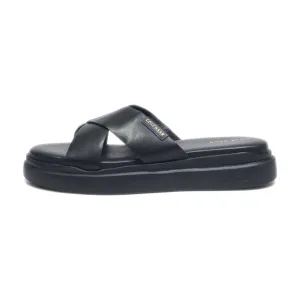Cole Haan Flip Flops Canvas Black Colour For Women
