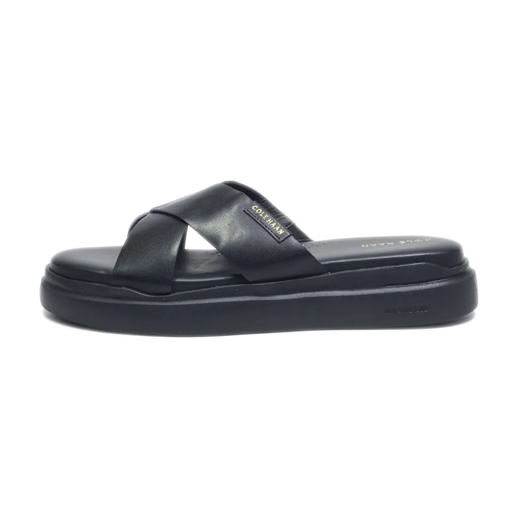 Cole Haan Flip Flops Canvas Black Colour For Women