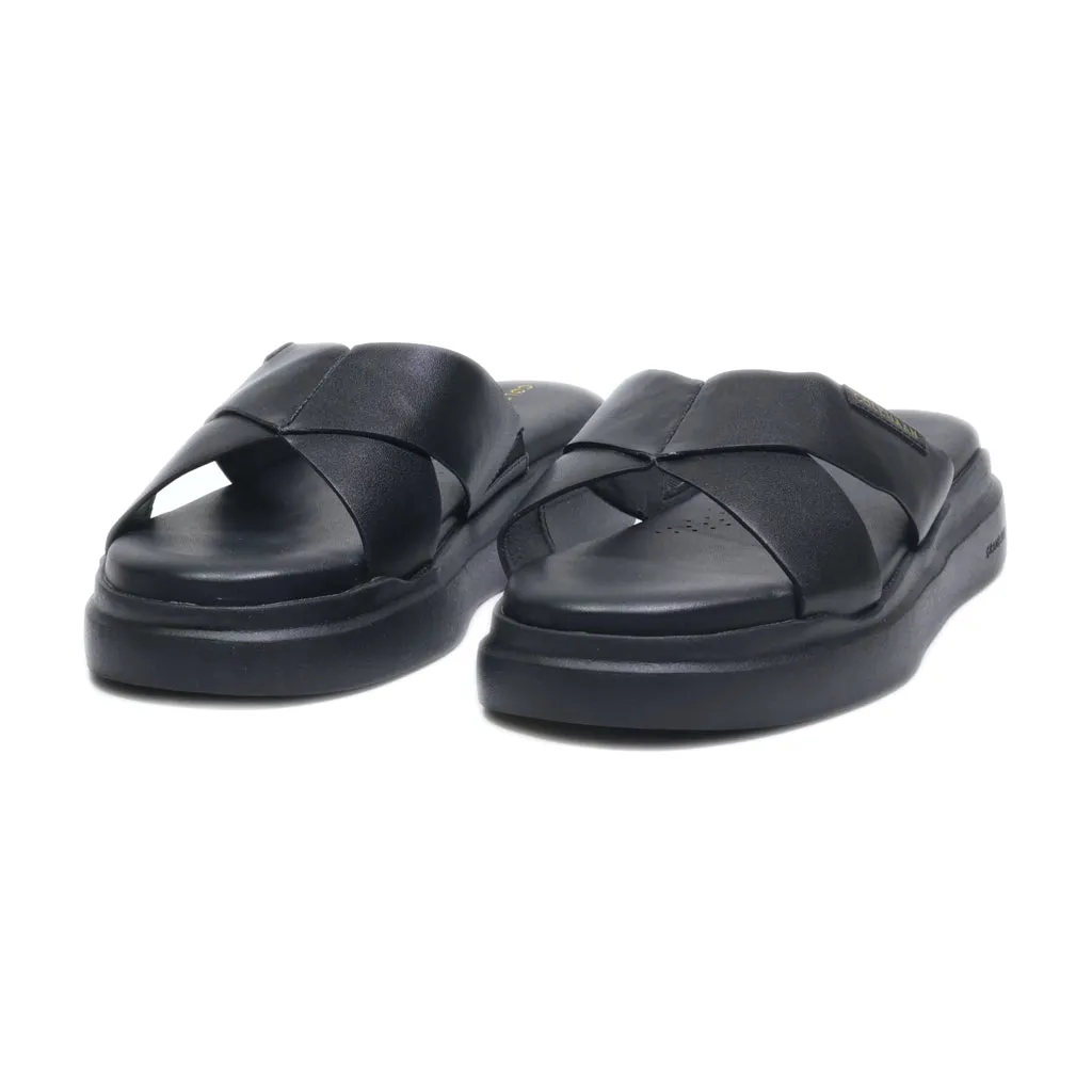 Cole Haan Flip Flops Canvas Black Colour For Women