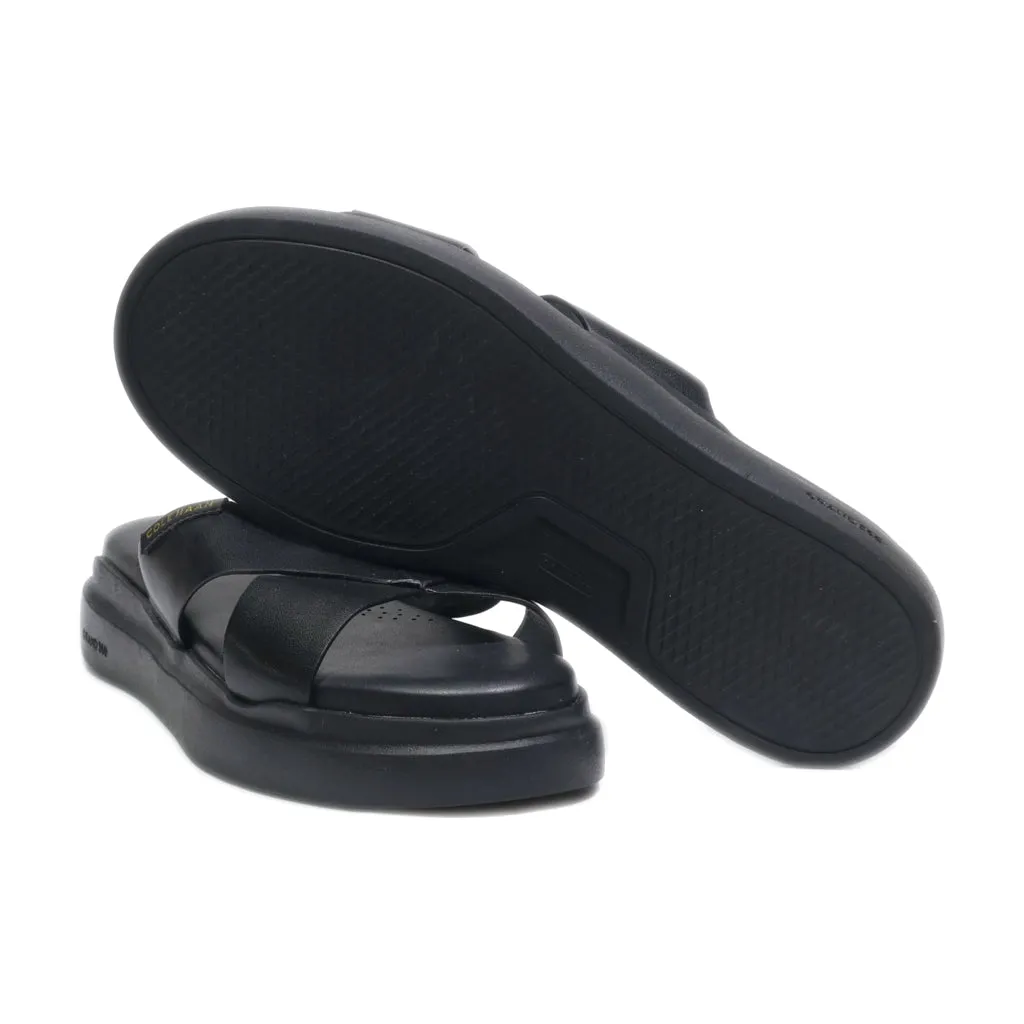 Cole Haan Flip Flops Canvas Black Colour For Women