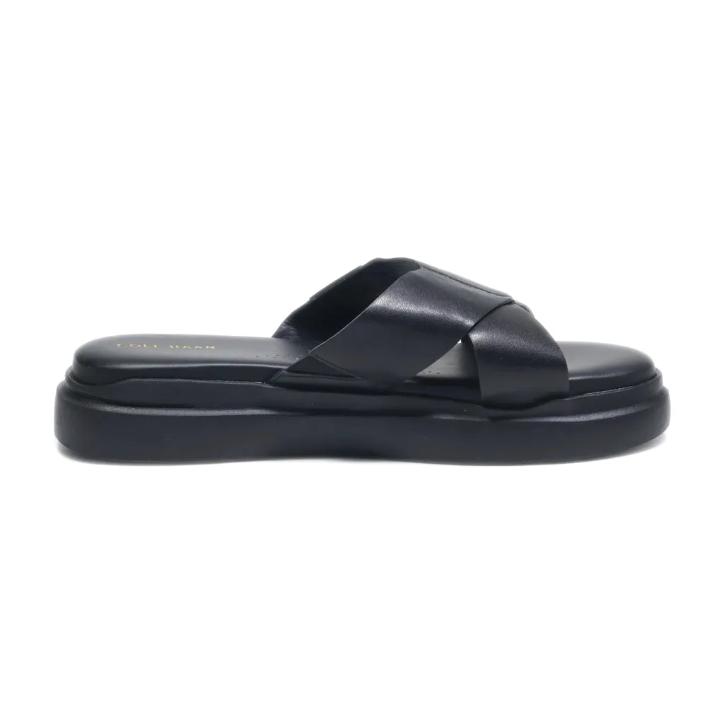 Cole Haan Flip Flops Canvas Black Colour For Women