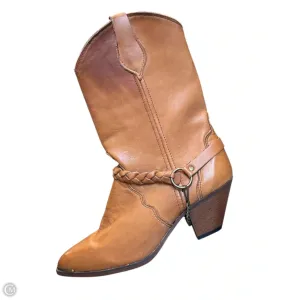 Stylish Fit Season Wardrobe Boots Mid-calf Heels By Sage In Brown, Size: 6