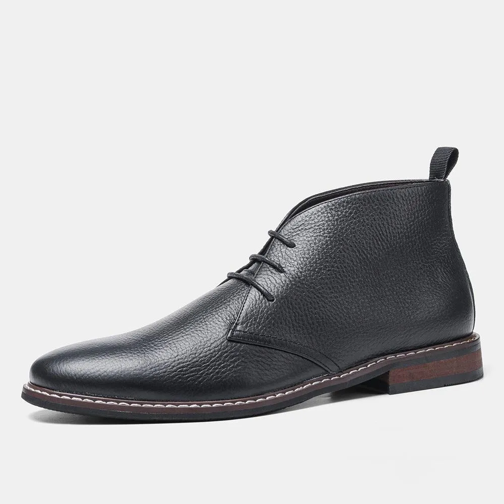 Color Brushed Large Size Desert Boots Men