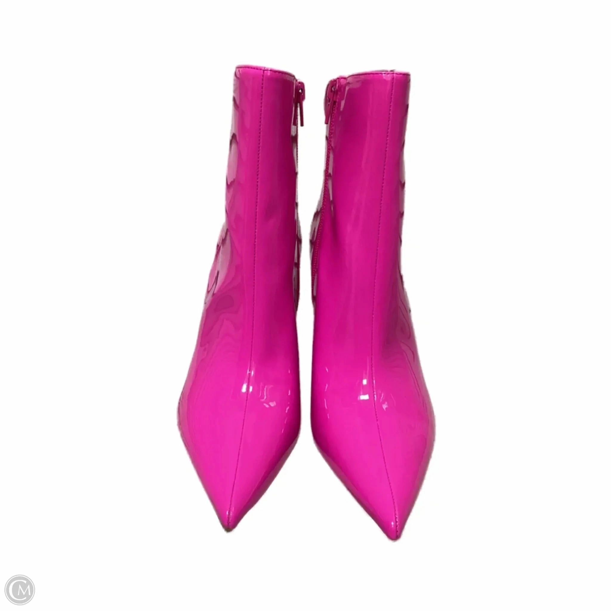 Boots Ankle Heels By Inc In Pink, Size: 8.5 Rain Safe
