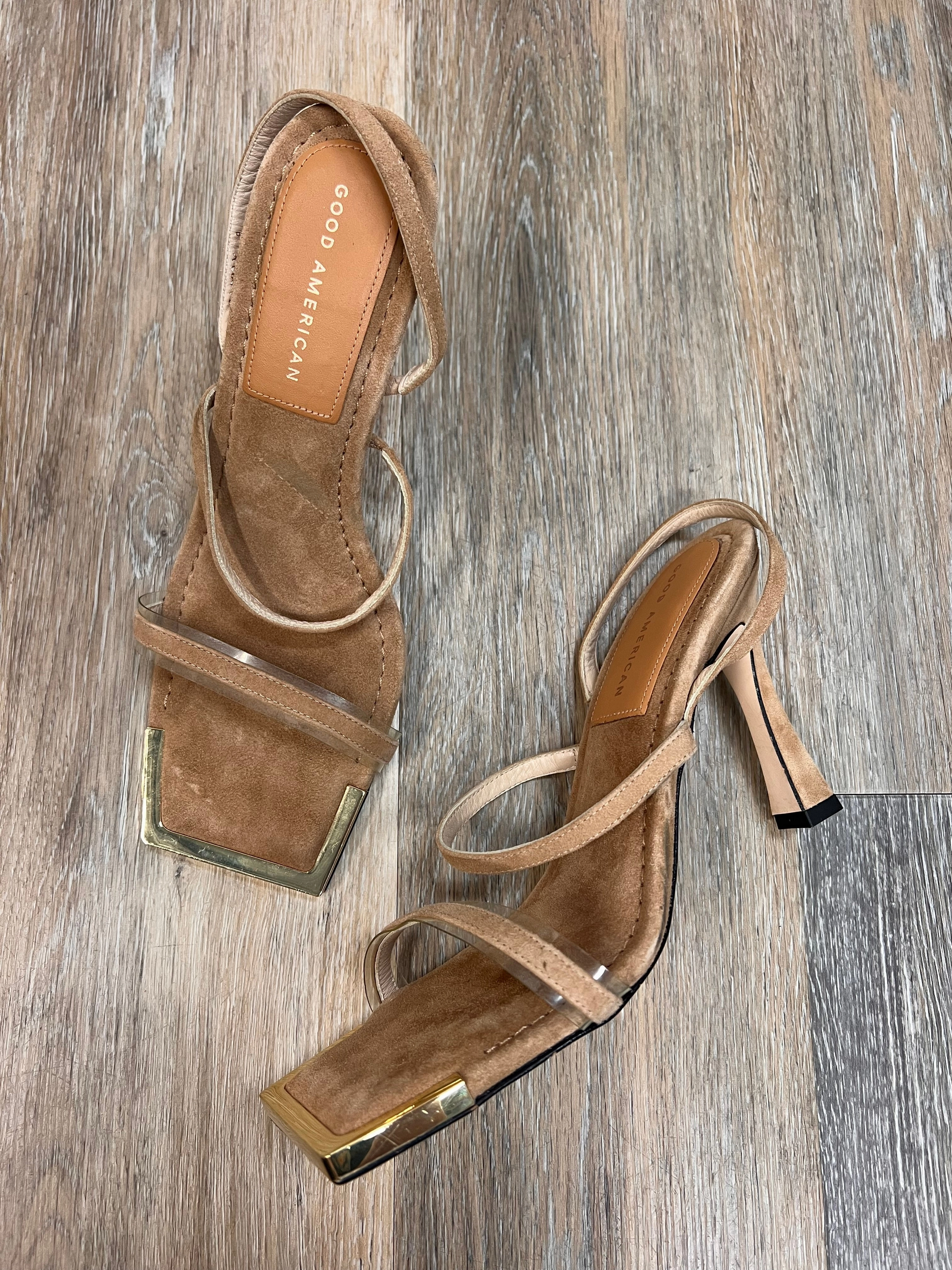 Shoes Heels Stiletto By Good American In Brown, Size: 9 Season Vibe