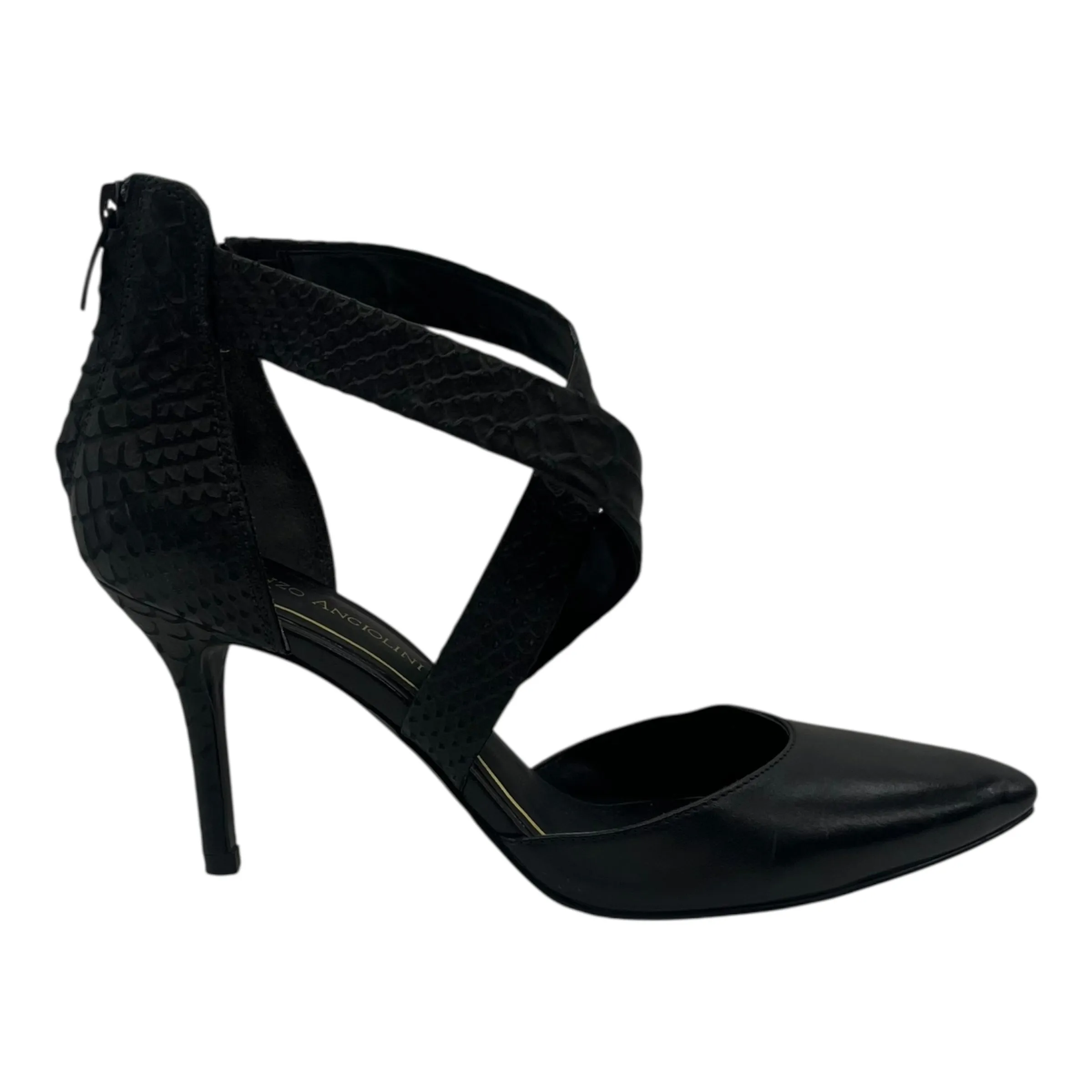 Shoes Heels Stiletto By Enzo Angiolini In Black, Size:8.5 Indoor Chunky Wedge Heels