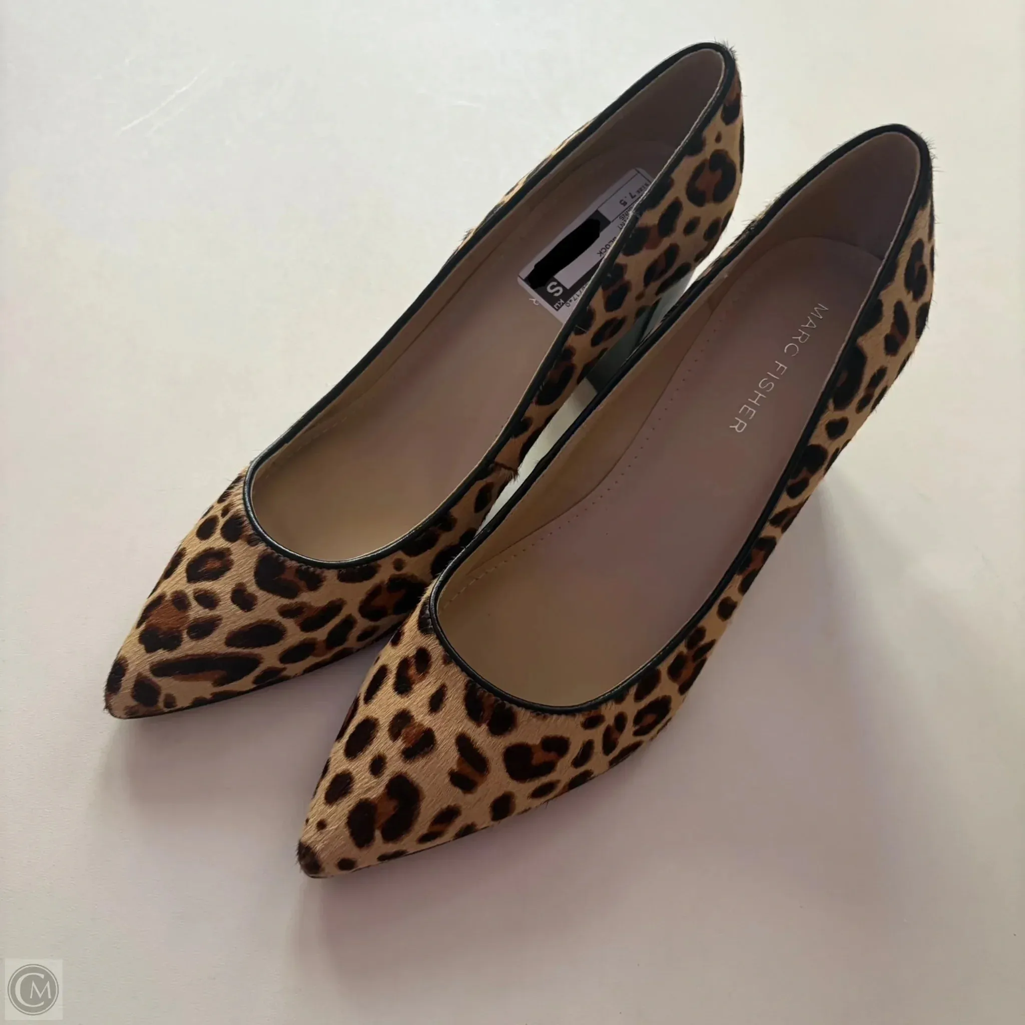 Shoes Heels Block By Marc Fisher In Animal Print, Size: 7.5 Signature Touch Bold Heel Boots