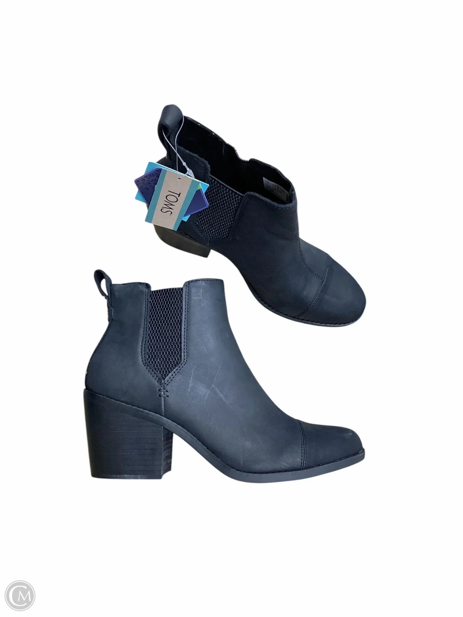 Boots Ankle Heels By Toms In Black, Size: 8.5 Indie Core Day To Night