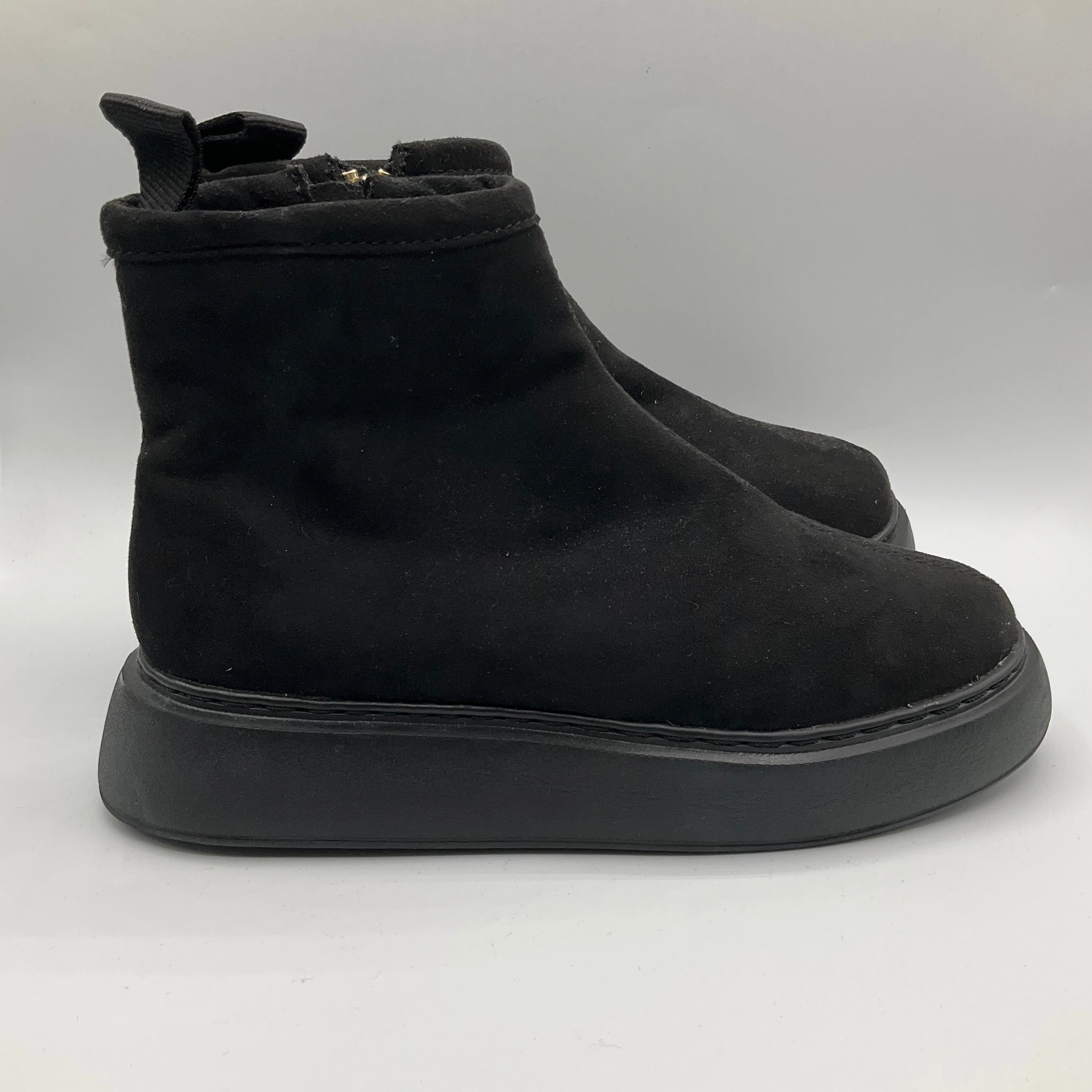 Durable Shell Work Commute Trendy Protection Boots Ankle Flats By H&m In Black, Size: 6