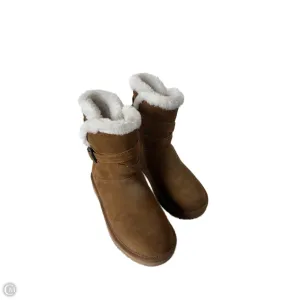 Boots Mid-calf Flats By Koolaburra By Ugg In Brown & Cream, Size: 7 Night wear