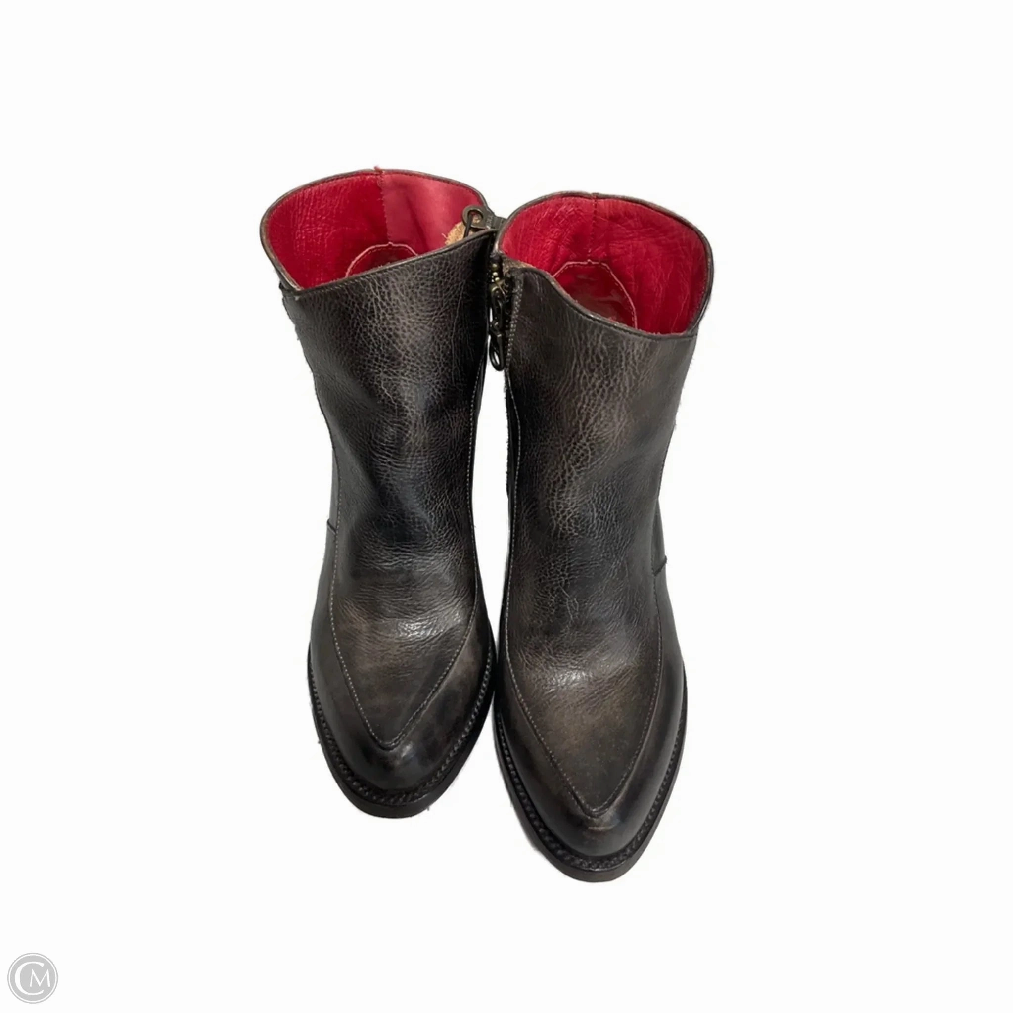 Boots Ankle Heels By Bed Stu In Brown, Size: 8.5 Heavy Terrain