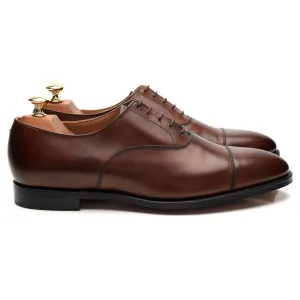 'Connaught' Dark Brown Leather Oxford UK 9 E