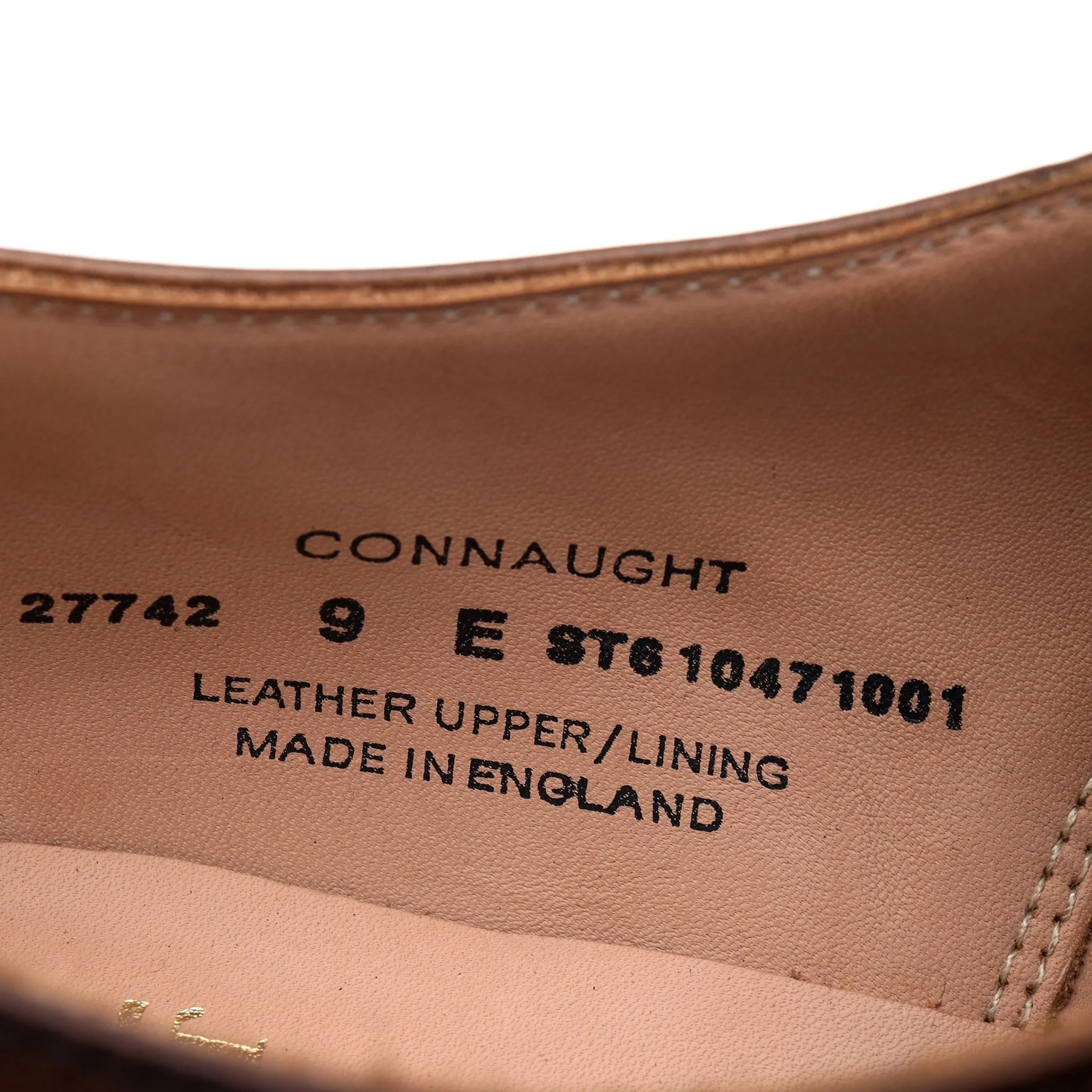 'Connaught' Dark Brown Leather Oxford UK 9 E