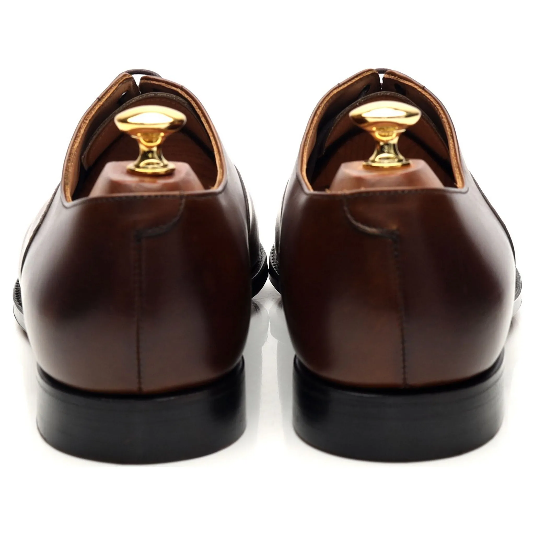 'Connaught' Dark Brown Leather Oxford UK 9 E