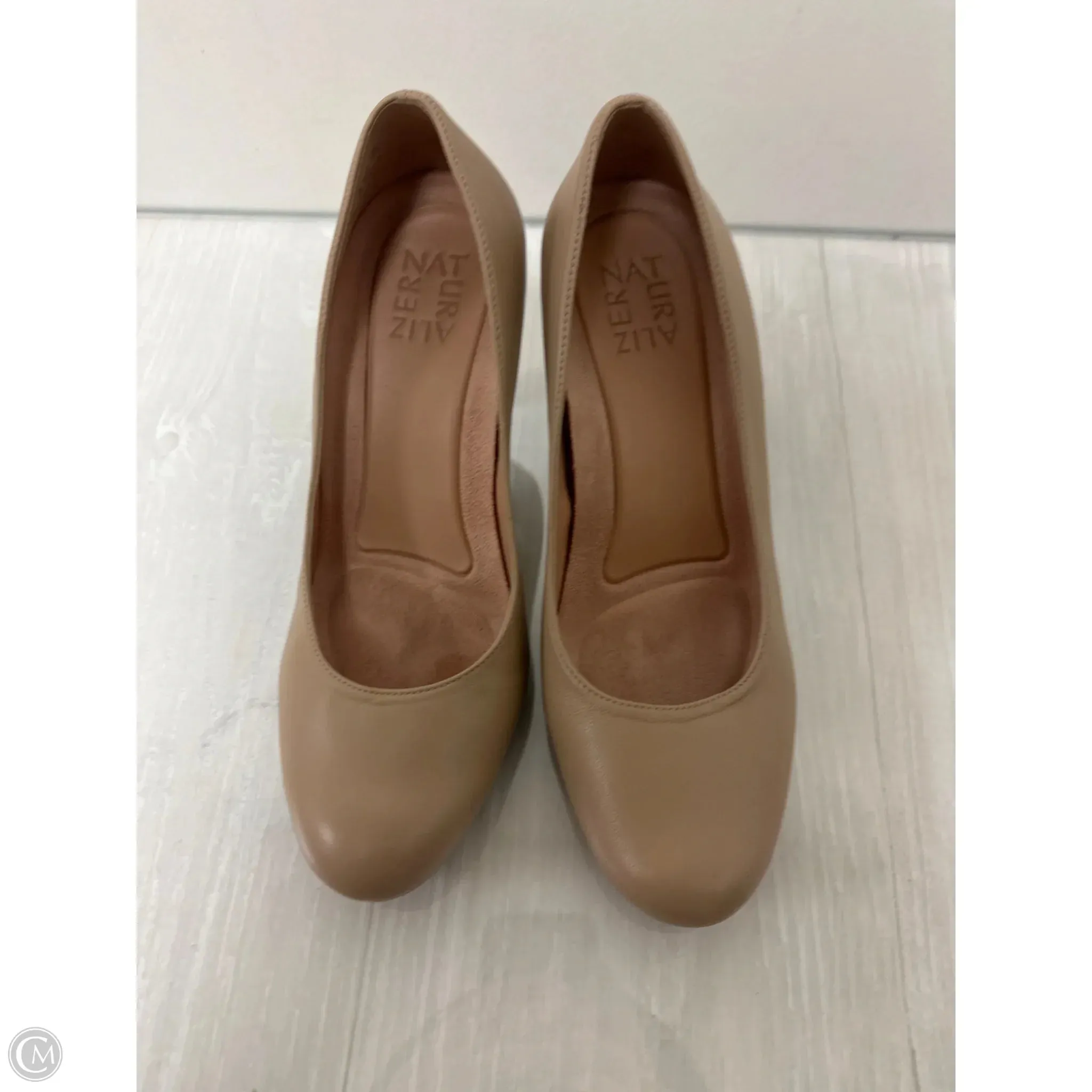 Shoes Heels Stiletto By Naturalizer In Tan, Size: 7.5 Pointed Sandals Comfort Padding