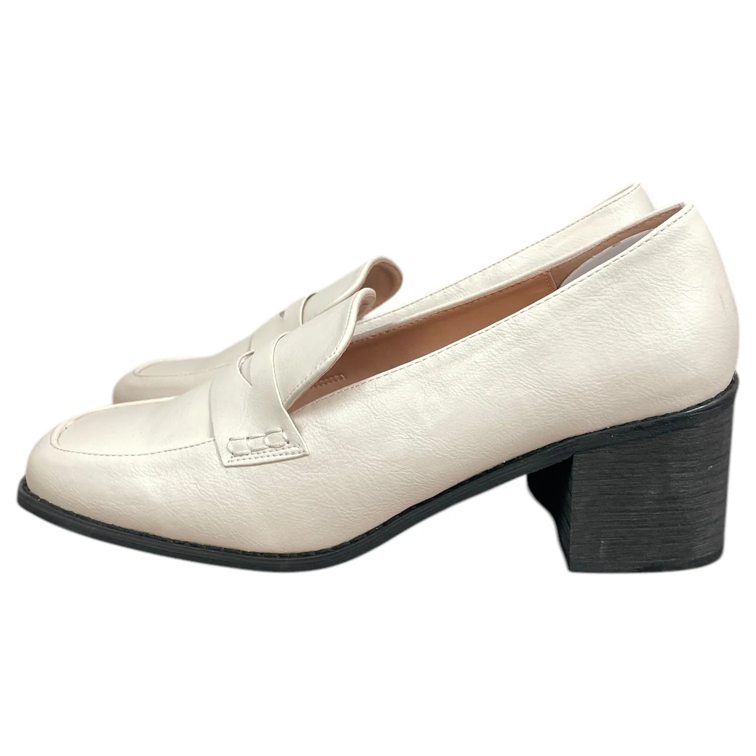 Classic Design High Quality Shoes Shoes Heels Block By New York And Co In White, Size:11