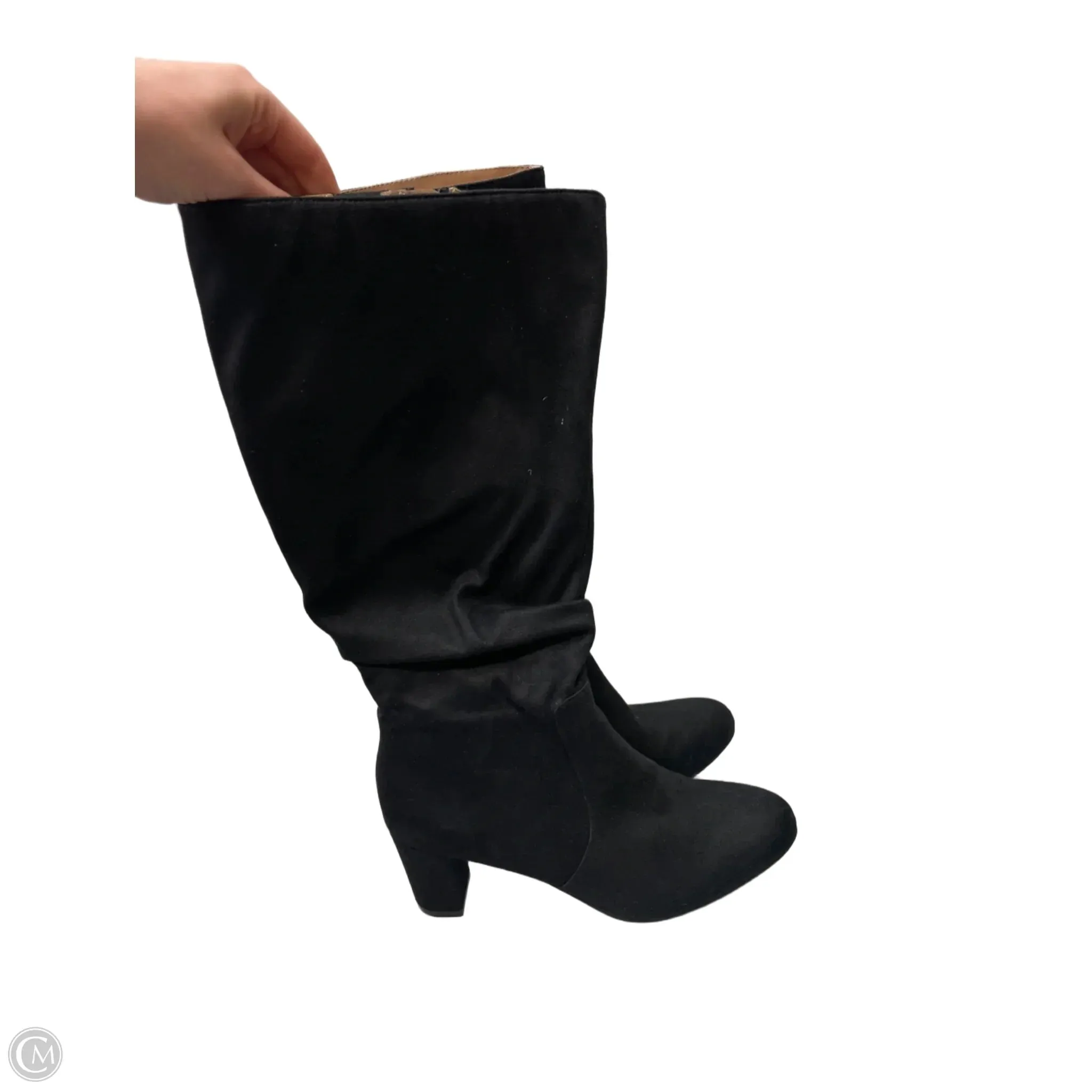 Smart Design Boots Mid-calf Heels By Life Stride In Black, Size: 7