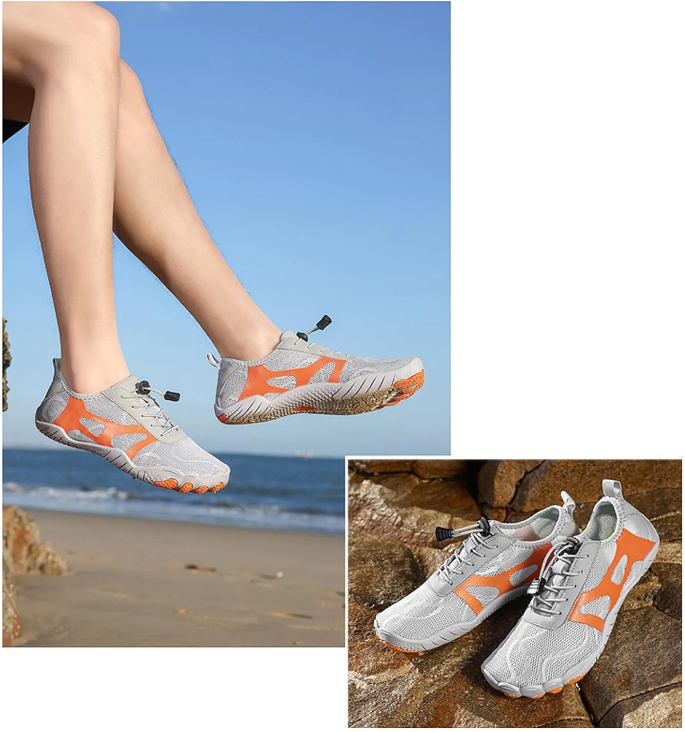 Couple Sports Shoes Outdoor Wading Non Slip Beach Diving Shoes Swimming Riding Fitness Plus Size Sneaker Men