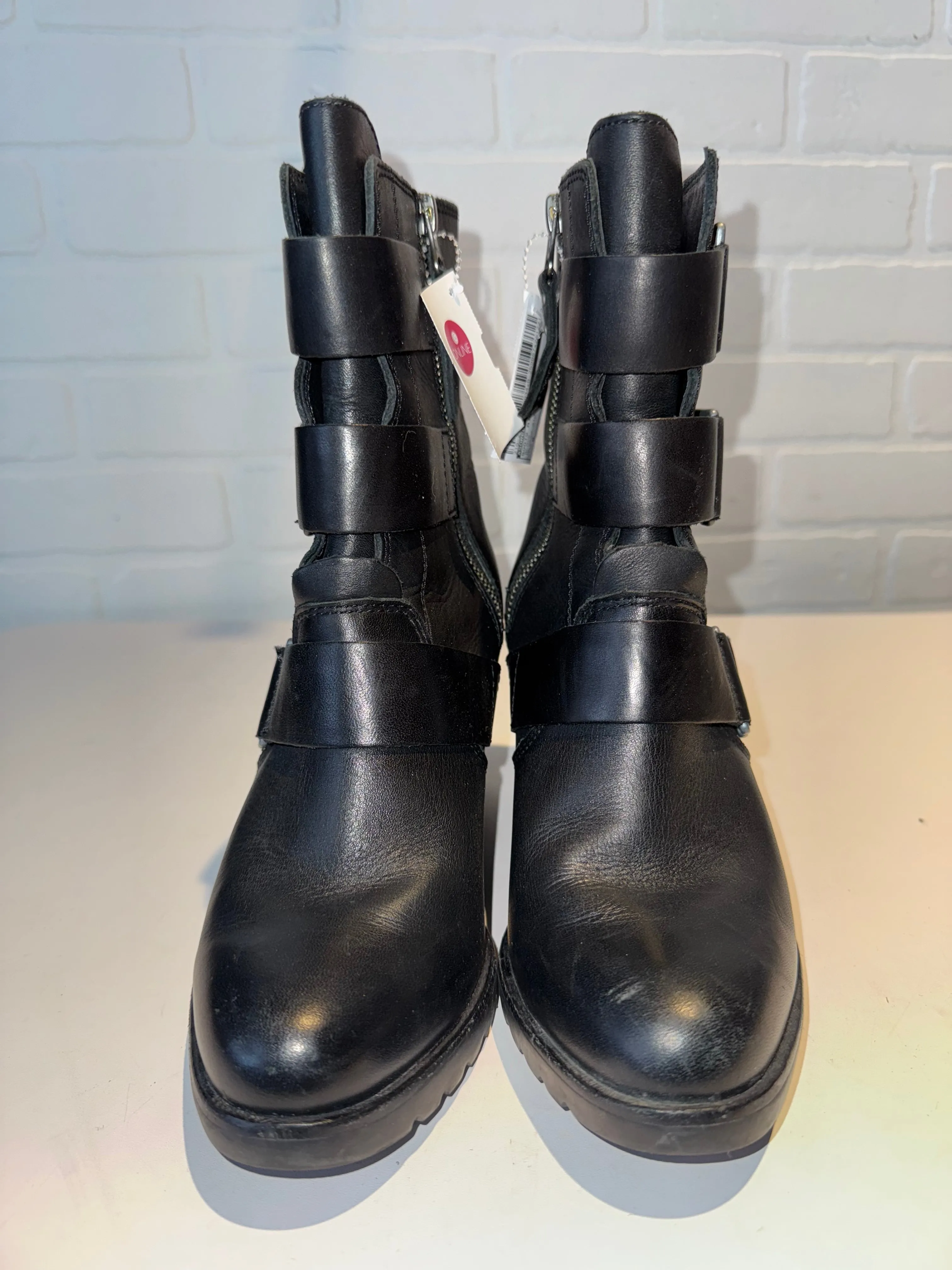 Boots Mid-calf Heels By Sorel In Black, Size: 8 Versatile Footwear