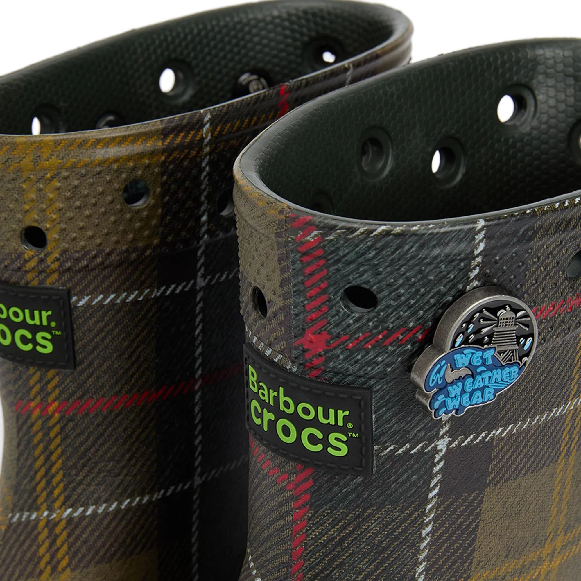 Durable Stitching Crocs x Barbour Mens Classic Boots