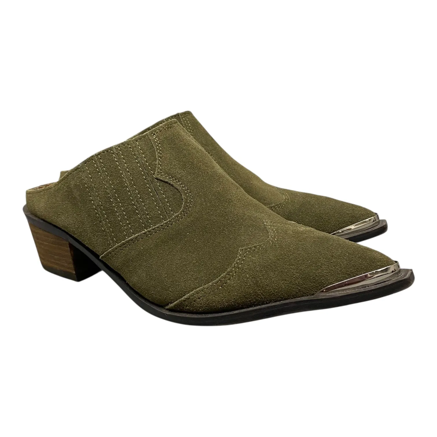 Shoes Heels Block By Chinese Laundry In Green, Size:8 City Energy