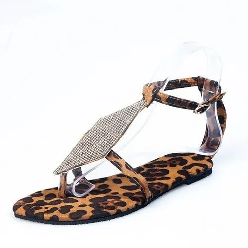 Crystal Buckle Pinched Toes Women's Platform Sandals Shoes for Women