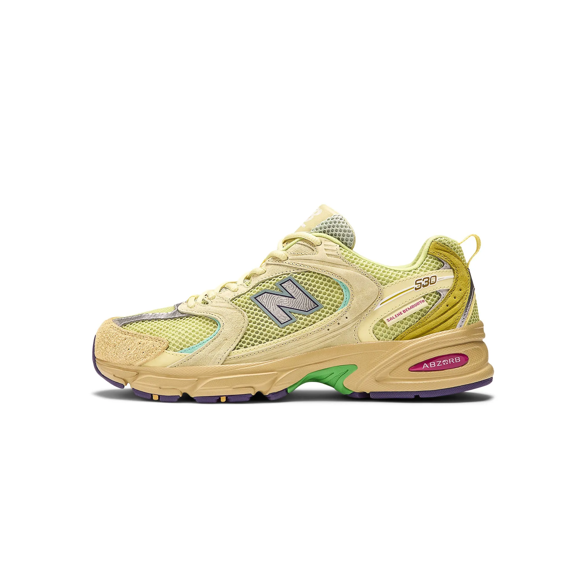 New Balance x Salehe Bembury Mens 530 Shoes Adaptive Lace Lock expert shoes