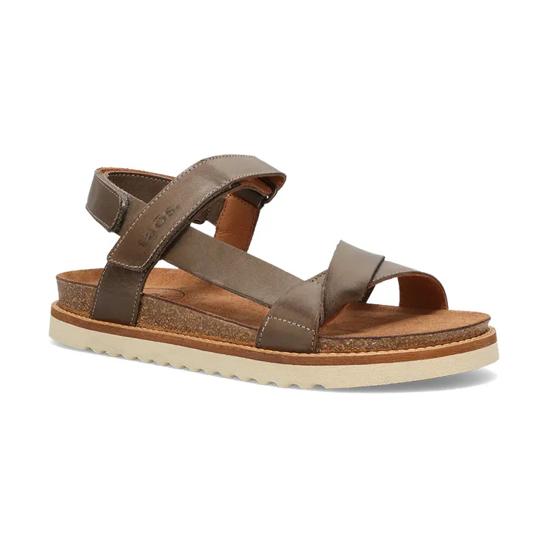 Women's Sideways Olive Toe Thong Shock absorption system