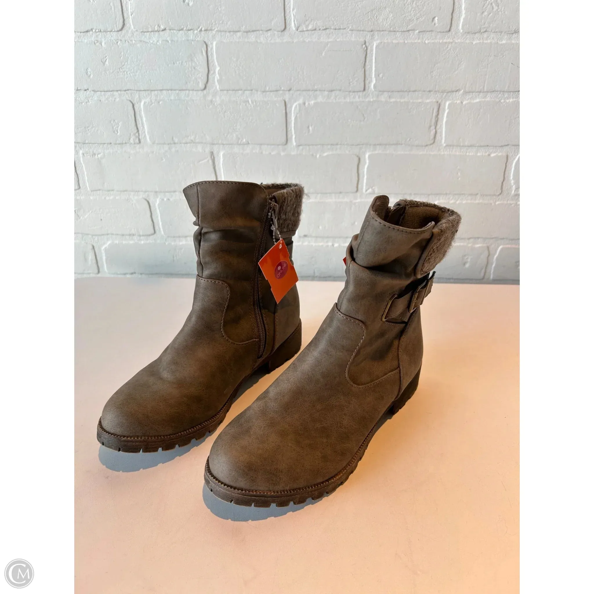 Evening Wardrobechic Boots Mid-calf Flats By Maurices In Brown, Size: 6