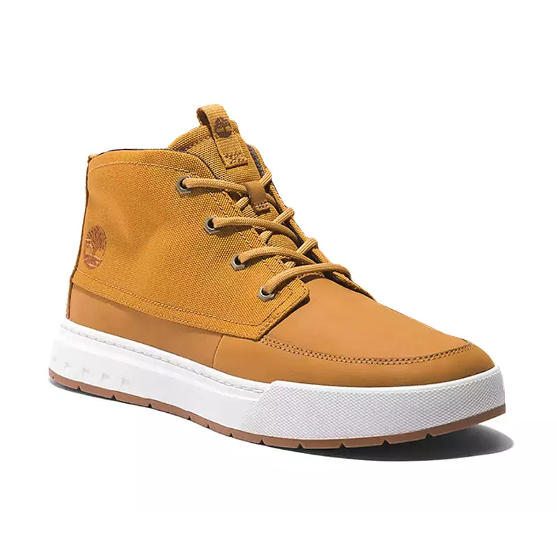 High Top Look Compact Comfort Men's Maple Grove Mid Sneaker Wheat Nubuck